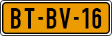 License plate of the Netherlands, Heavy Commercial Vehicles (1994 system)
