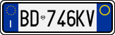 License plate of Italy, Cars (1994 year series)