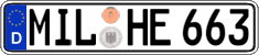 German license plate, Regular plates