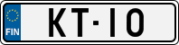 License plate of Finland, Cars