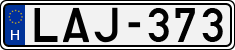 license plates of Hungary, Cars (1990)