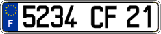 French license plate, FNI