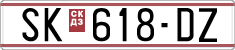 License plate of North Macedonia, Regular plates (1993)