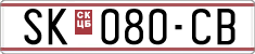 License plate of North Macedonia, Regular plates (1993)