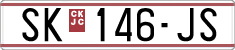 License plate of North Macedonia, Regular plates (1993)