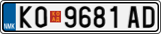 License plate of North Macedonia, Regular plates (2012)