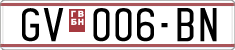 License plate of North Macedonia, Regular plates (1993)