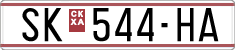 License plate of North Macedonia, Regular plates (1993)
