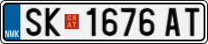 License plate of North Macedonia, Regular plates (2012)