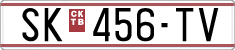License plate of North Macedonia, Regular plates (1993)