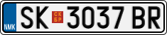 License plate of North Macedonia, Regular plates (2012)