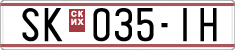 License plate of North Macedonia, Regular plates (1993)