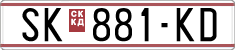 License plate of North Macedonia, Regular plates (1993)