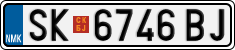 License plate of North Macedonia, Regular plates (2012)