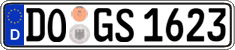 German license plate, Regular plates