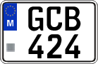 License plate of Malta, Regular plates (ABC 123)