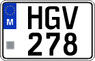 License plate of Malta, Regular plates (ABC 123)