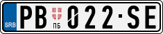 License plate of Serbia, Cars