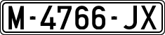License plates of Spain, 1971 year series