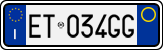 License plate of Italy, Cars (1994 year series)