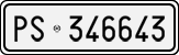 License plate of Italy, Cars (1927 year series)