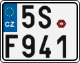 License plate of the Czech Republic, Motorcycles (2001)