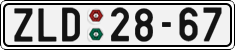 License plate of the Czech Republic, Cars (1960)