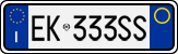 License plate of Italy, Cars (1994 year series)