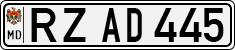 License plate of Moldova, Cars (1992)