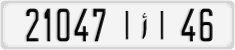 License plate of Morocco, Cars