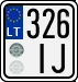 License plate of Lithuania, Motorcycles