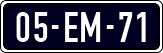 License plate of the Netherlands, Cars