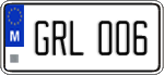 License plate of Malta, Regular plates (ABC 123)