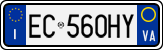 License plate of Italy, Cars (1994 year series)