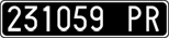 License plate of Italy, Cars (1927 year series)