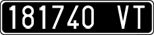 License plate of Italy, Cars (1927 year series)