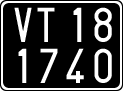 License plate of Italy, Cars (1927 year series)