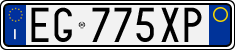 License plate of Italy, Cars (1994 year series)
