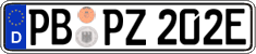 German license plate, Electric vehicles