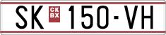 License plate of North Macedonia, Regular plates (1993)