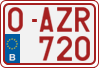 License plate of Belgium, Regular plates (2010)
