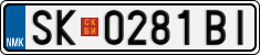 License plate of North Macedonia, Regular plates (2012)