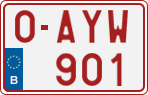 License plate of Belgium, Regular plates (2010)