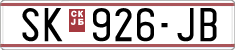 License plate of North Macedonia, Regular plates (1993)