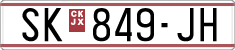 License plate of North Macedonia, Regular plates (1993)