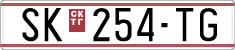 License plate of North Macedonia, Regular plates (1993)