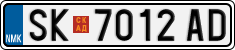 License plate of North Macedonia, Regular plates (2012)