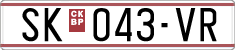 License plate of North Macedonia, Regular plates (1993)