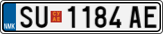 License plate of North Macedonia, Regular plates (2012)