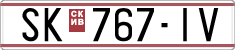 License plate of North Macedonia, Regular plates (1993)